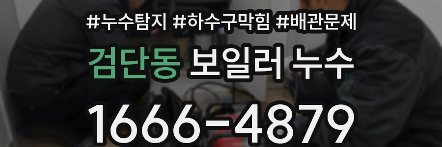 검단동 보일러 누수