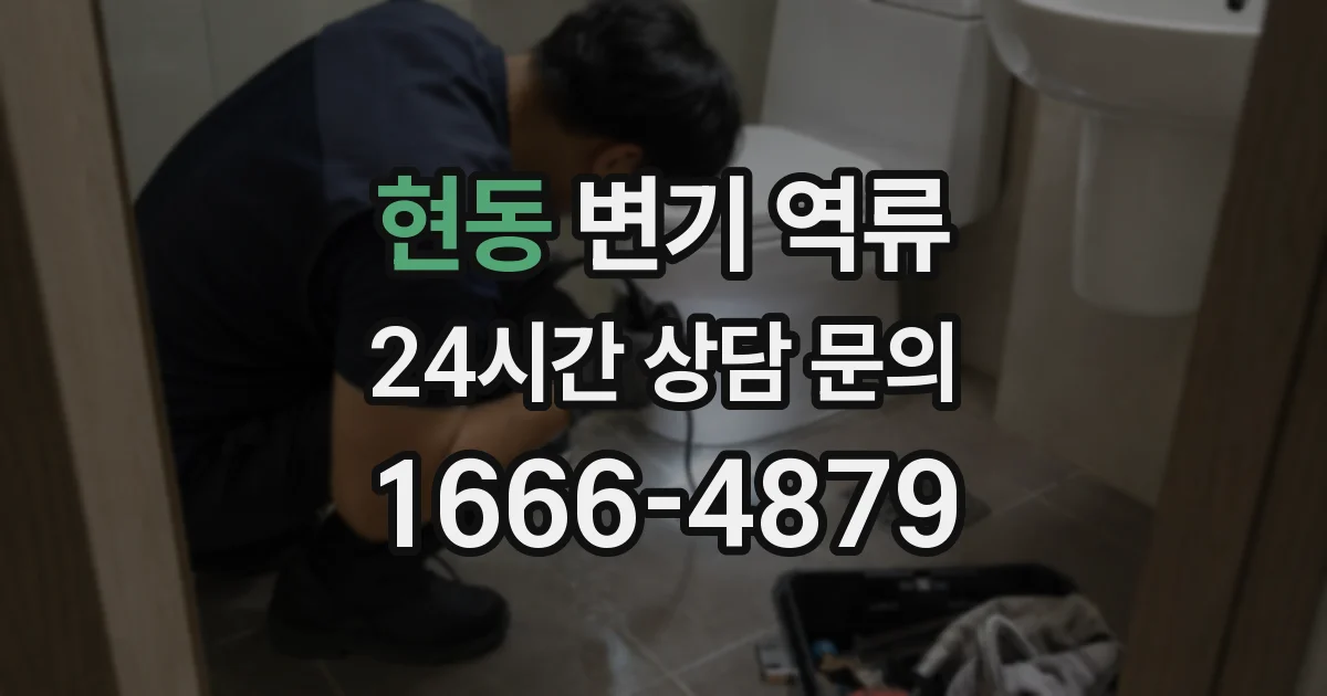 현동 변기 역류