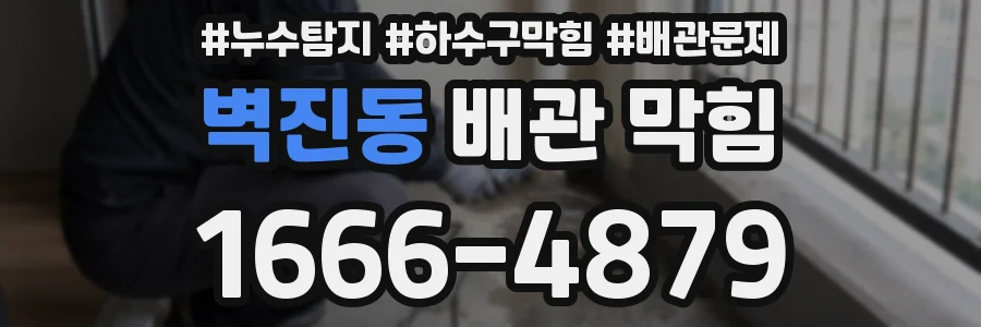 벽진동 배관 막힘