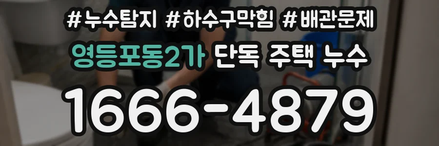 영등포동2가 단독 주택 누수