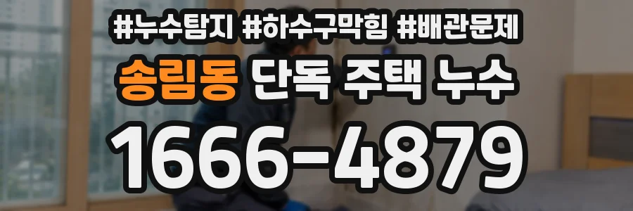 송림동 단독 주택 누수