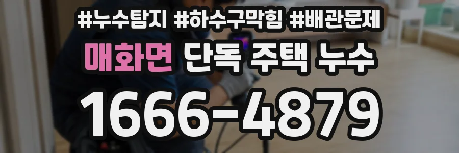 매화면 단독 주택 누수
