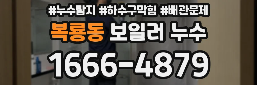 복룡동 보일러 누수