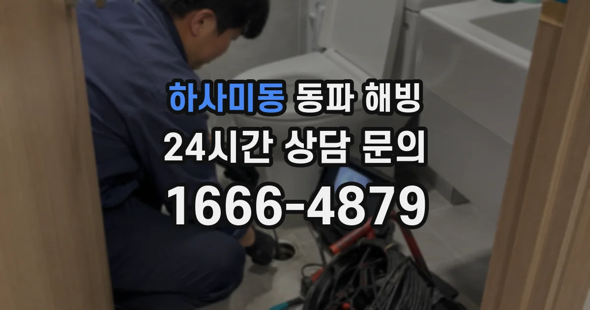 하사미동 동파 해빙