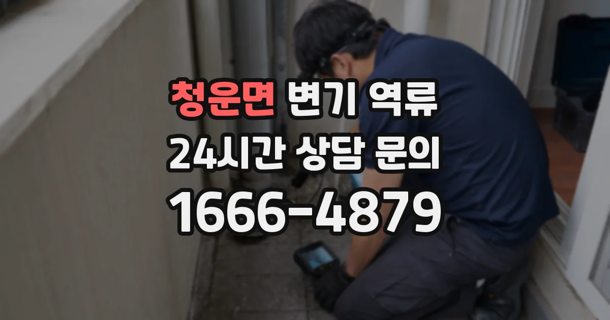 청운면 변기 역류