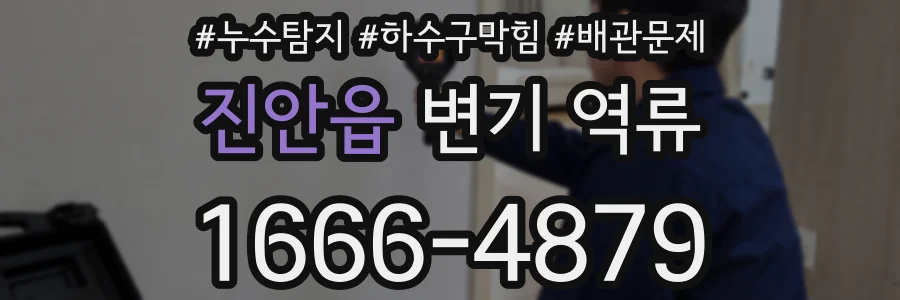 진안읍 변기 역류