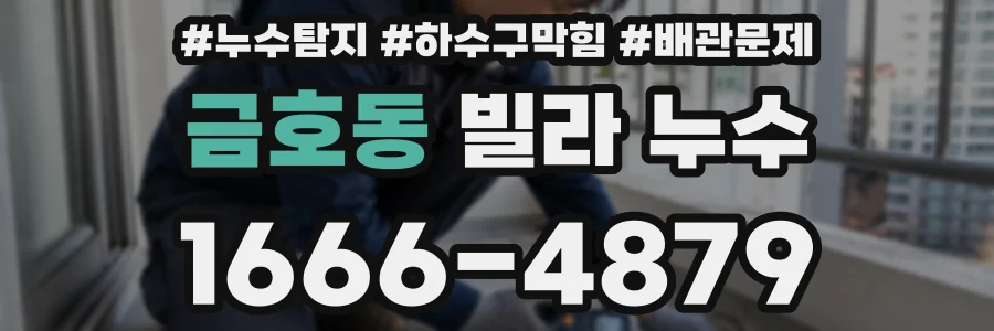 금호동 빌라 누수