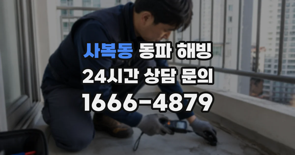 사복동 동파 해빙