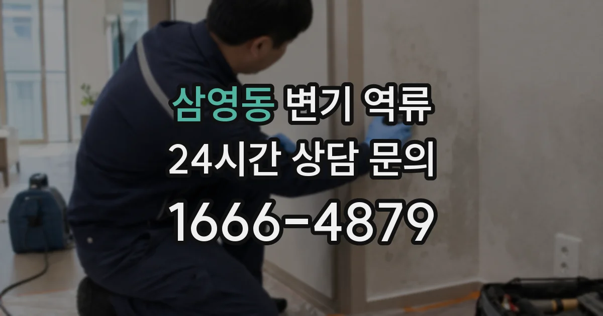 삼영동 변기 역류