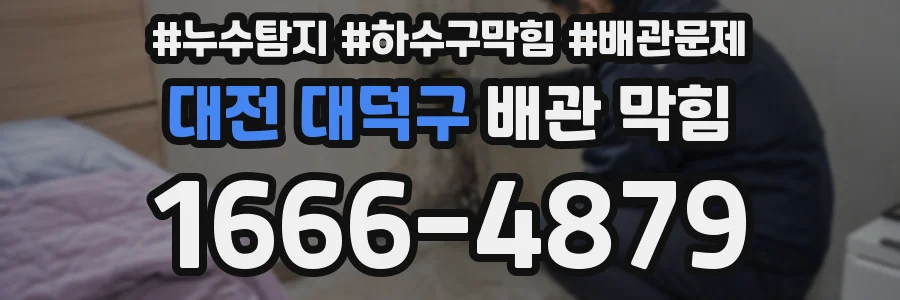 대전 대덕구 배관 막힘