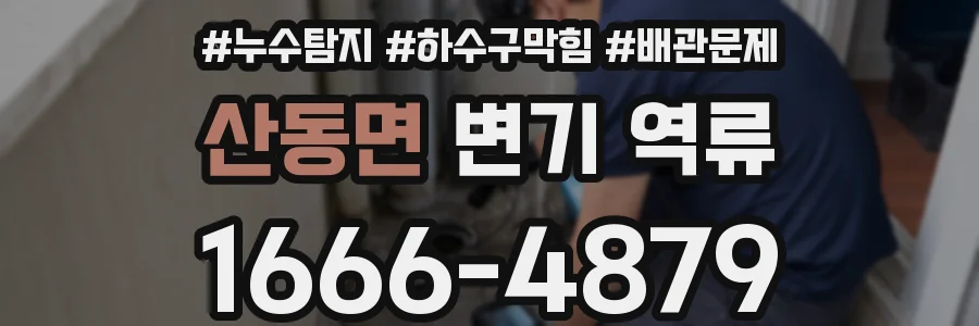 산동면 변기 역류