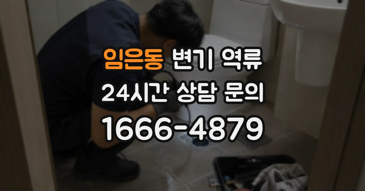 임은동 변기 역류