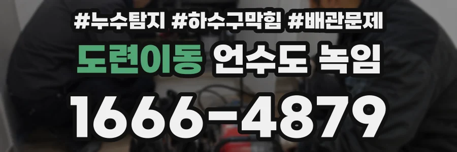 도련이동 언수도 녹임