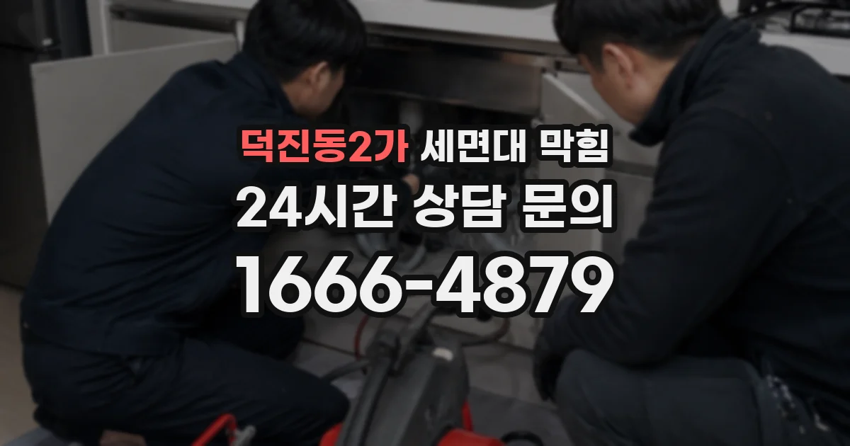 덕진동2가 세면대 막힘
