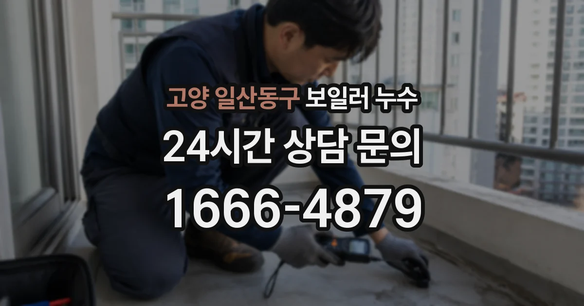 고양 일산동구 보일러 누수