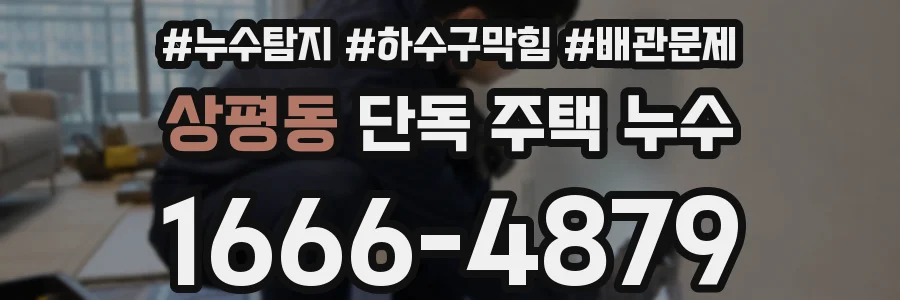 상평동 단독 주택 누수