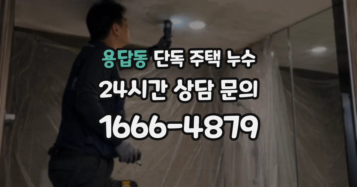 용답동 단독 주택 누수