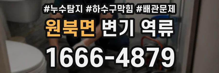 원북면 변기 역류