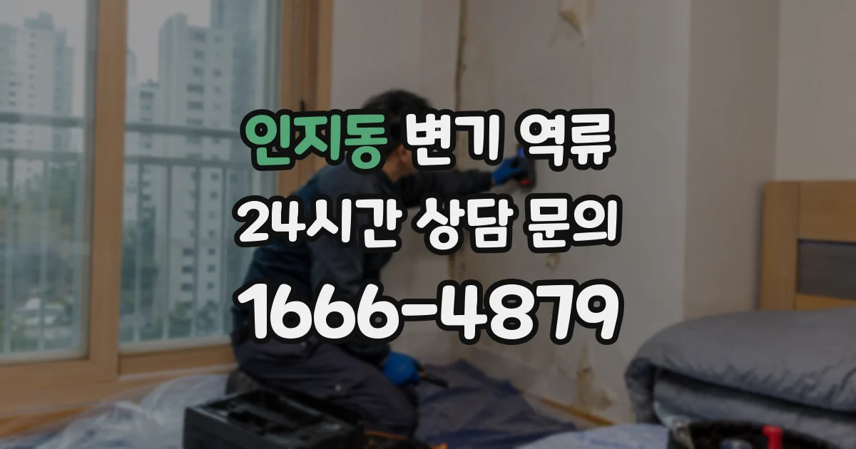 인지동 변기 역류