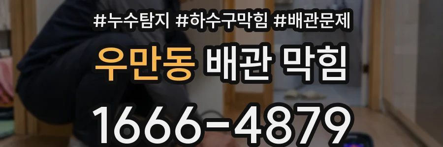 우만동 배관 막힘