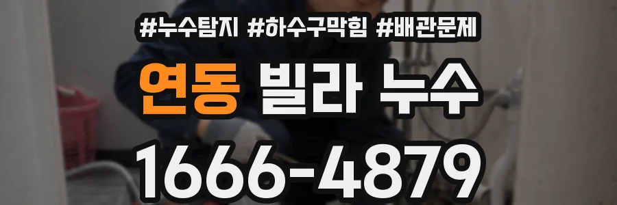 연동 빌라 누수