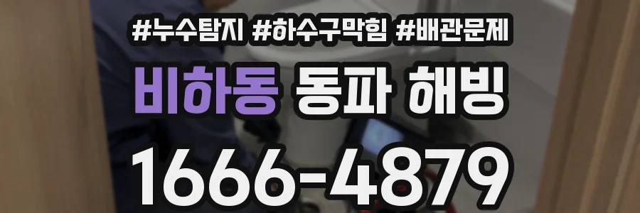 비하동 동파 해빙
