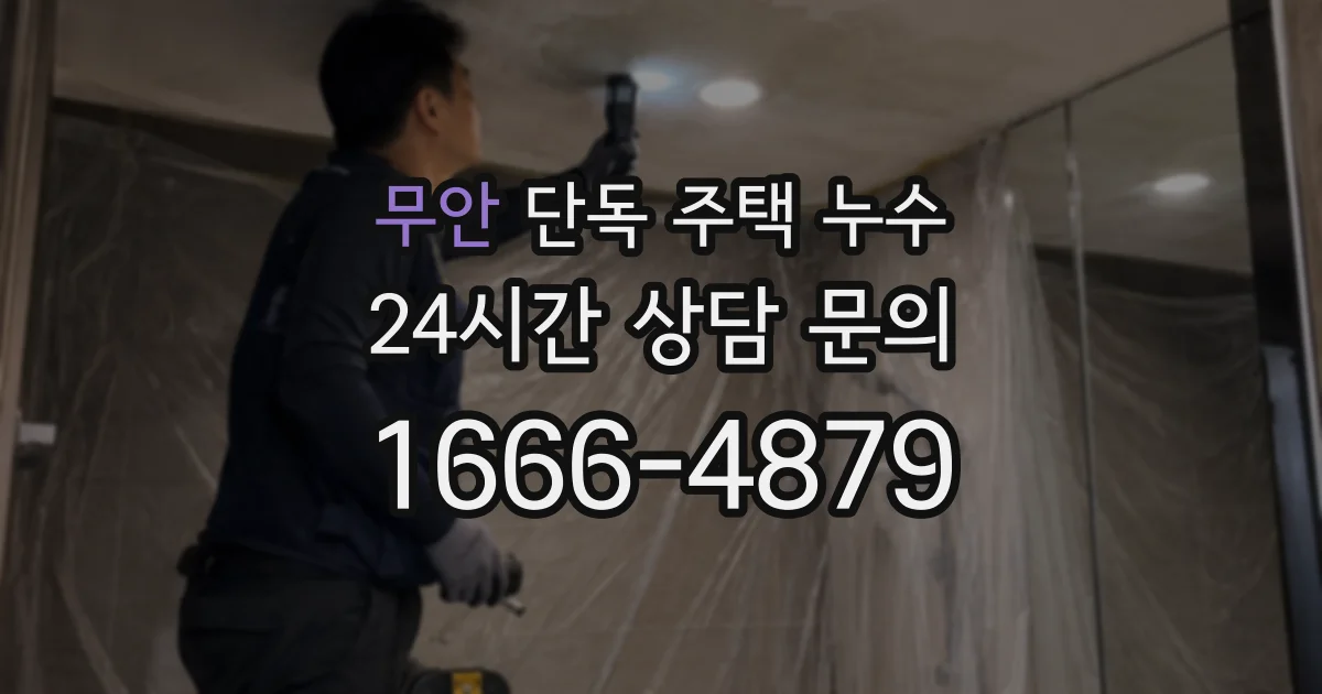 무안 단독 주택 누수