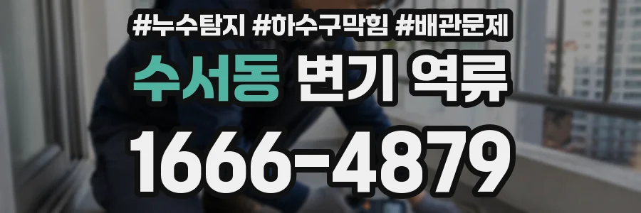 수서동 변기 역류