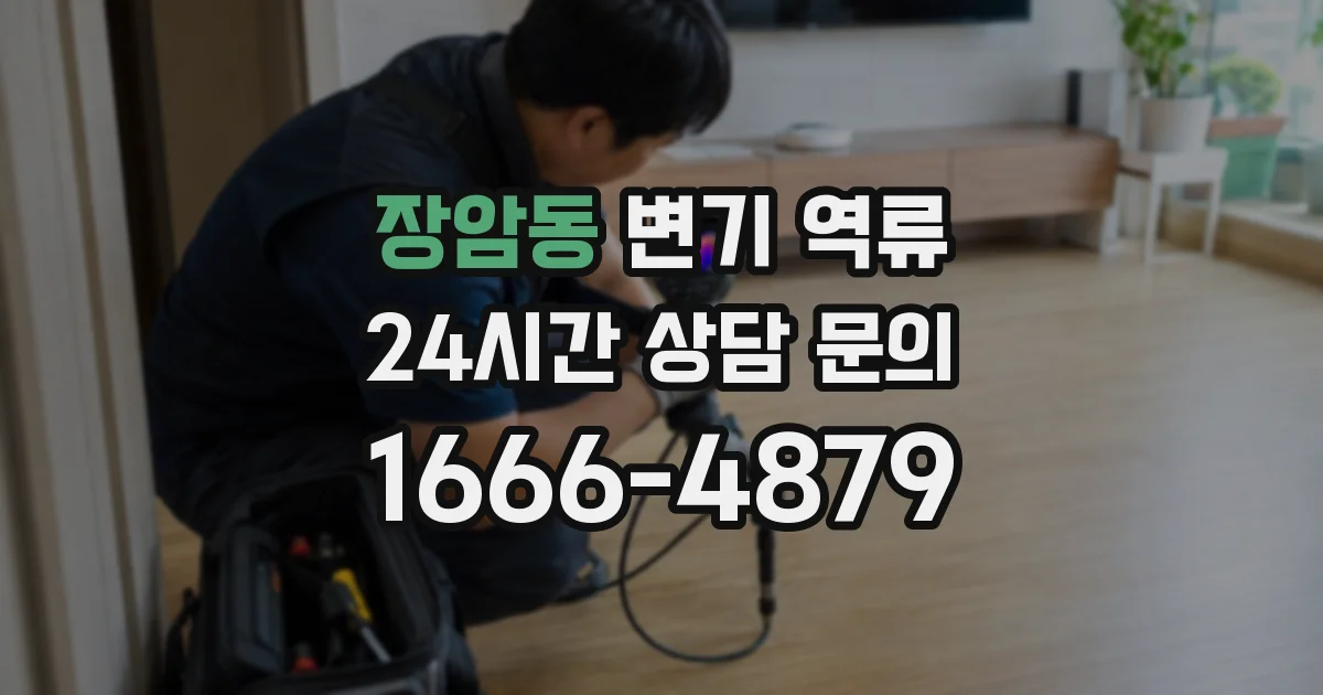 장암동 변기 역류