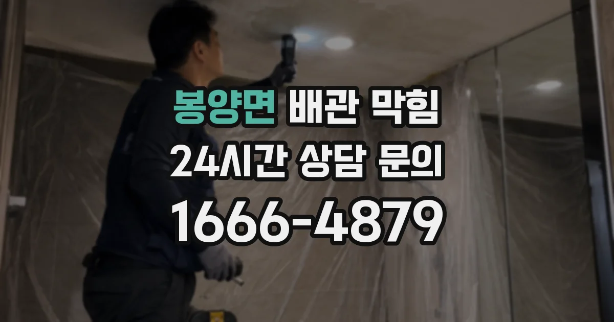 봉양면 배관 막힘