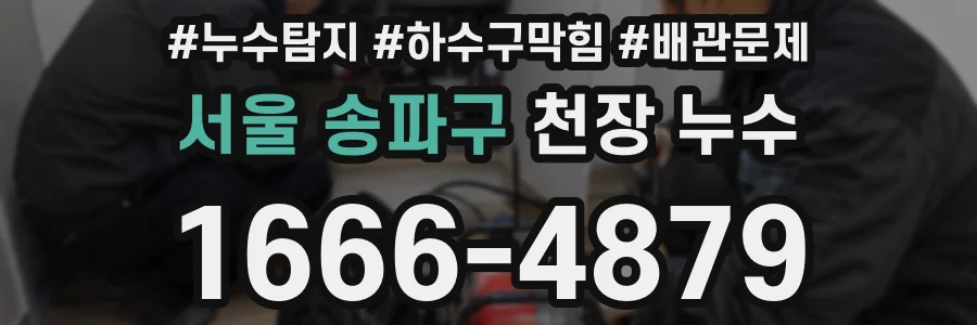 서울 송파구 천장 누수