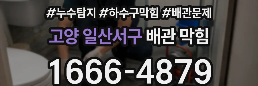 고양 일산서구 배관 막힘