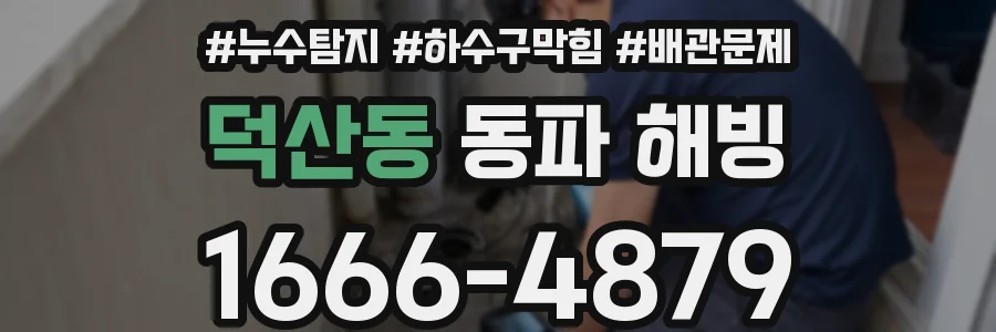덕산동 동파 해빙