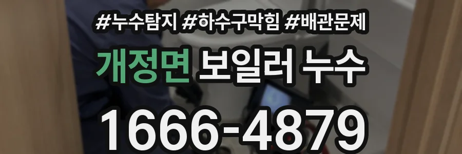 개정면 보일러 누수