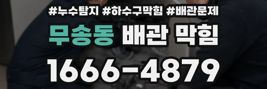 무송동 배관 막힘