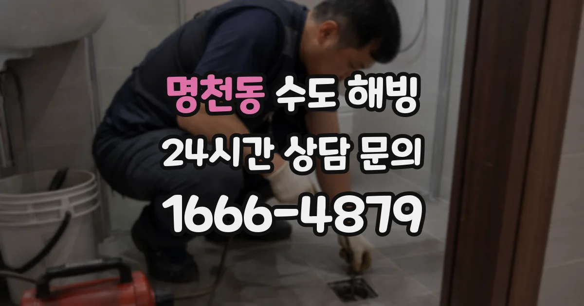 명천동 수도 해빙