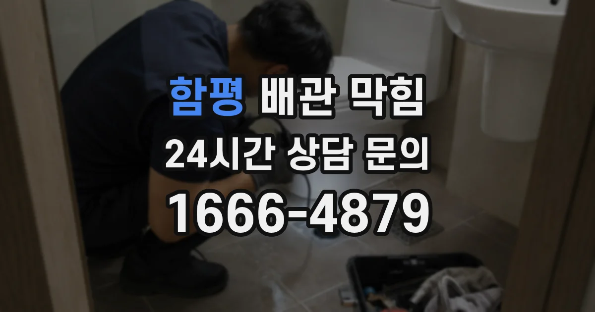 함평 배관 막힘