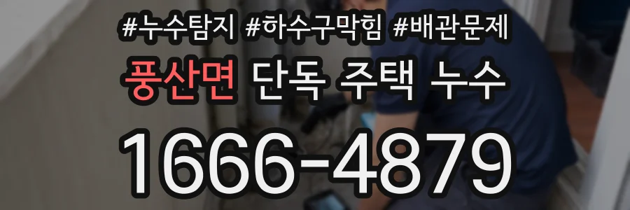 풍산면 단독 주택 누수