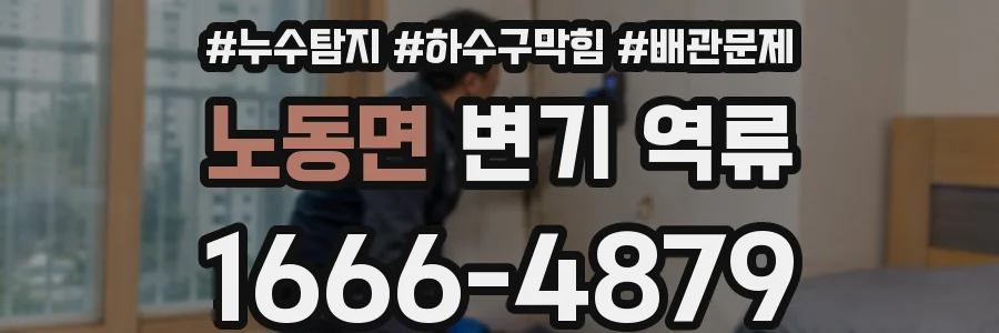 노동면 변기 역류