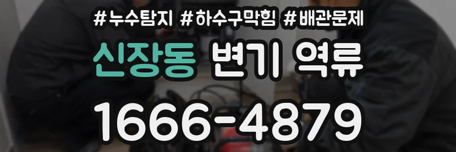 신장동 변기 역류
