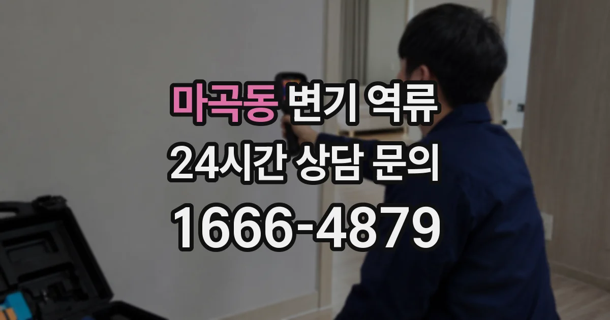 마곡동 변기 역류