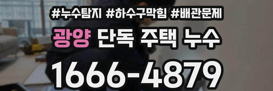 광양 단독 주택 누수