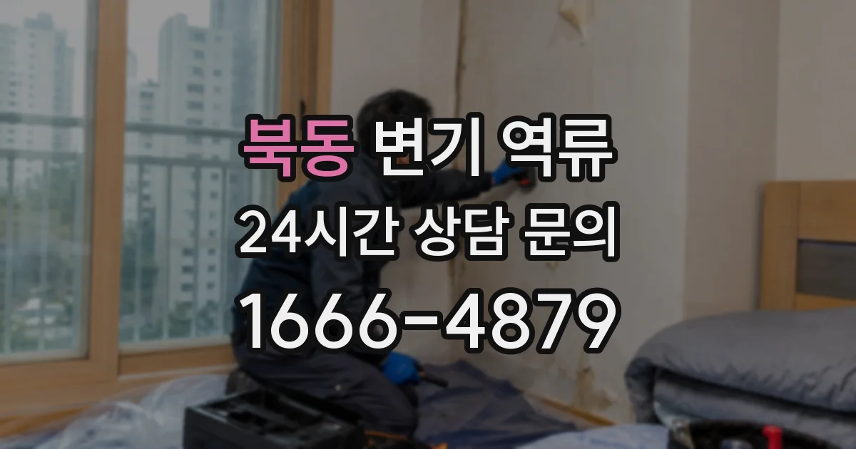 북동 변기 역류