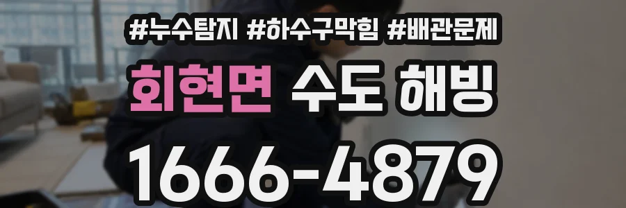 회현면 수도 해빙