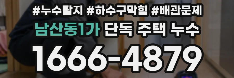 남산동1가 단독 주택 누수
