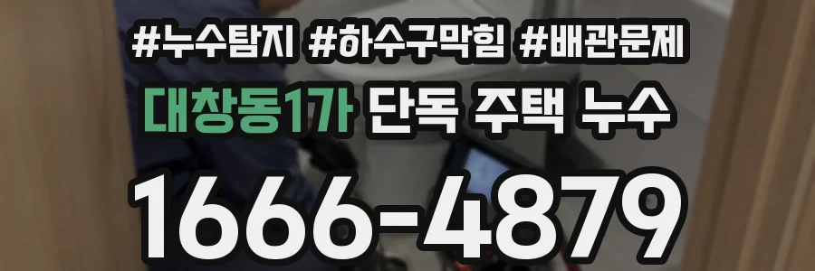 대창동1가 단독 주택 누수