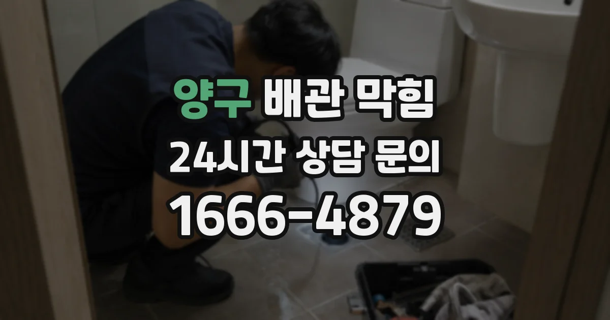 양구 배관 막힘