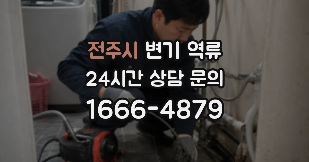 전주시 변기 역류