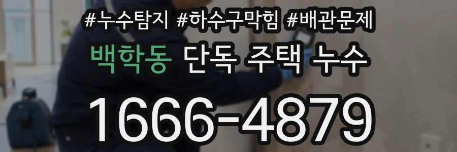 백학동 단독 주택 누수