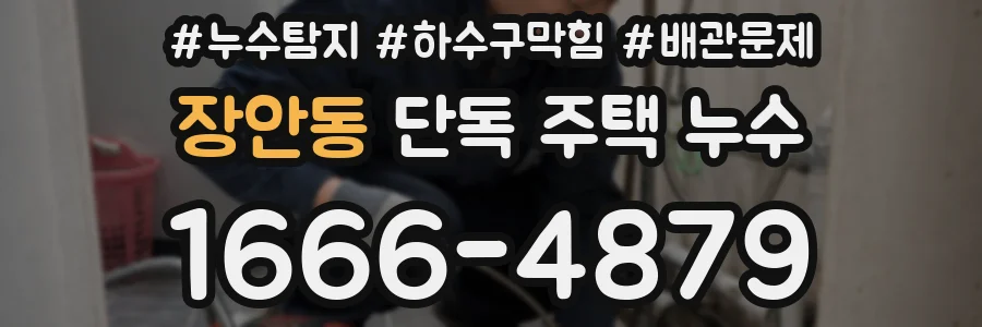 장안동 단독 주택 누수